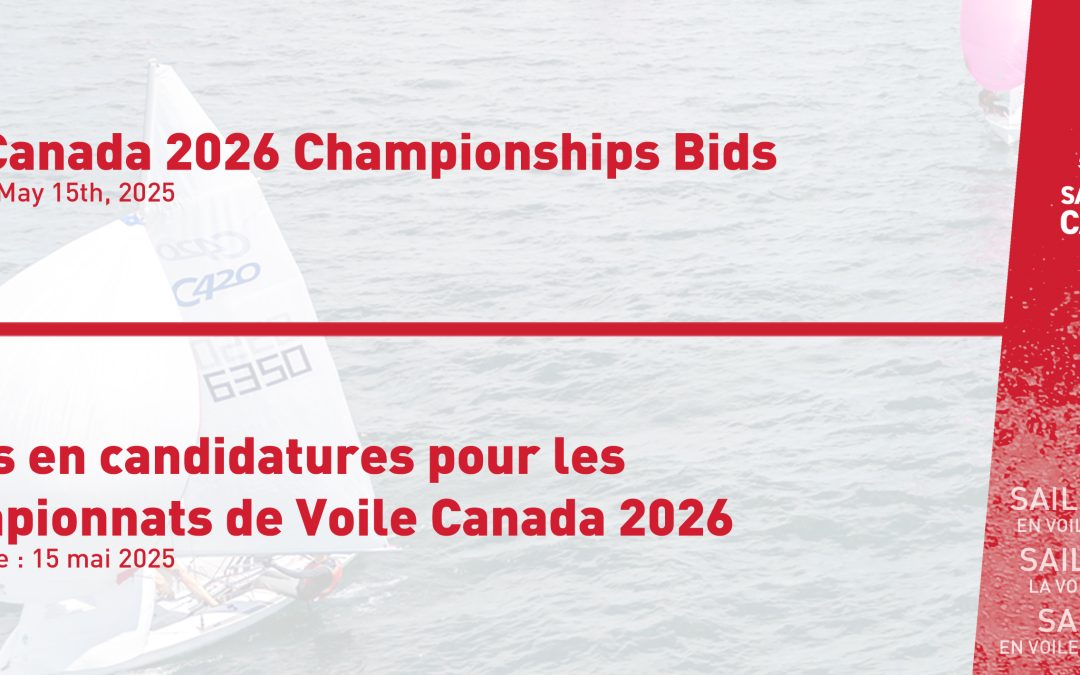Sail Canada 2026 Championships Bids Open