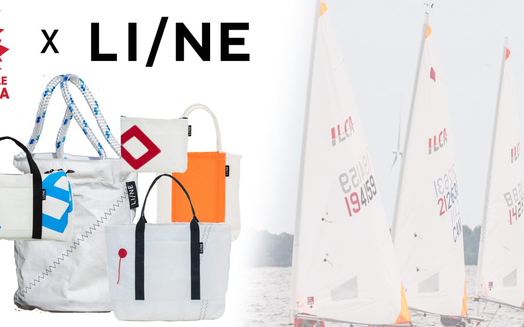 Sail Canada partners with LI/NE, a Canadian company that recycles old sails and turns them into bags