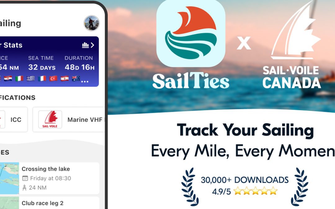 Sail Canada & social and logging app SailTies extend their partnership