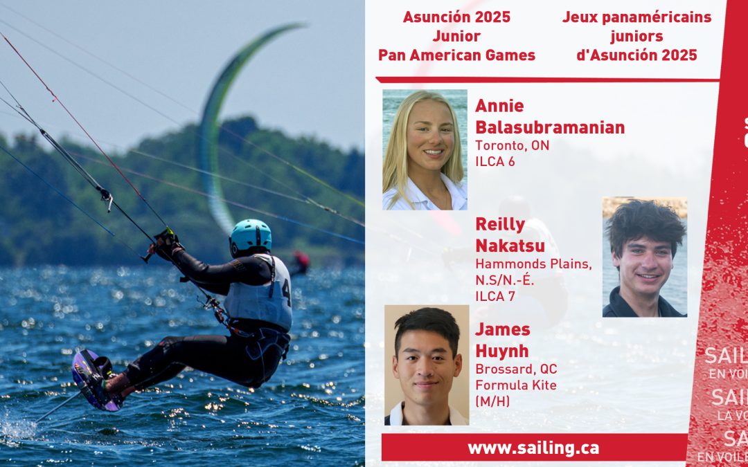 Three Canadian sailors qualify for the Asunción 2025 Junior Pan American Games